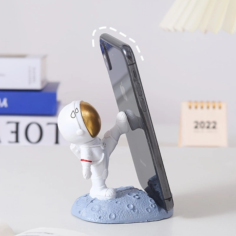 1pc Creative Astronaut Spaceman Phone Holder; Phone Stand Mount Rack