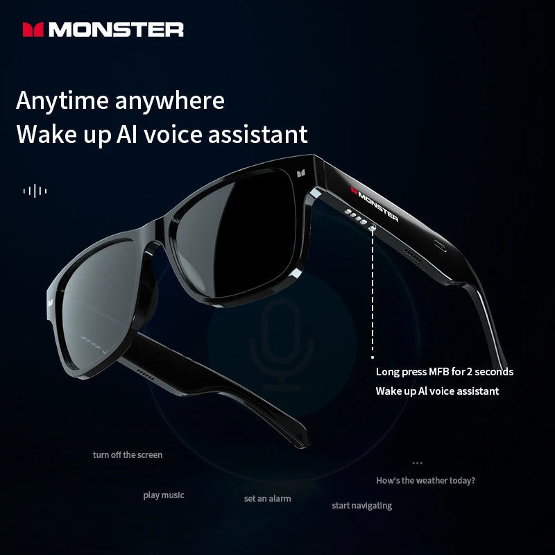 Wireless Bluetooth 5.0 Sunglasses – Sports Glasses with Built-In Headset for Music, Calls, and Outdoor Activities