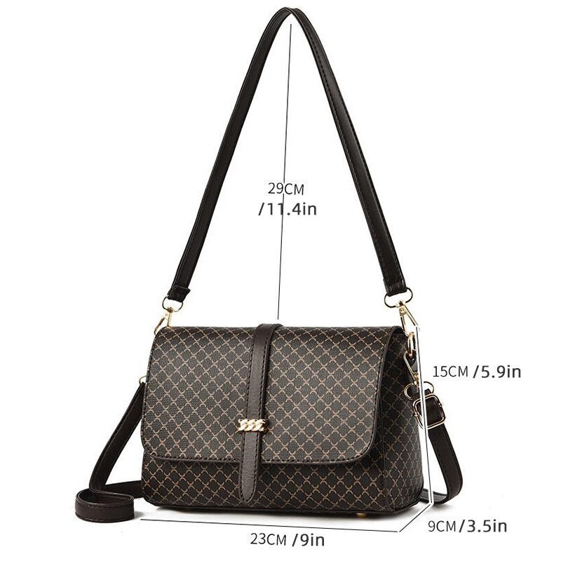 Retro PU Leather Handbag