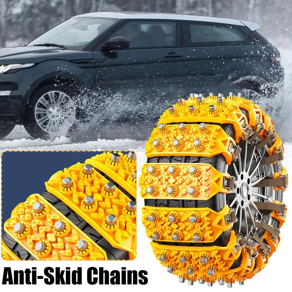 4PCS Car Winter Tire Wheels Snow Chains Snow Tire Anti-skid Chains Wheel Tyre Cable Belt Winter Outdoor Emergency Tools