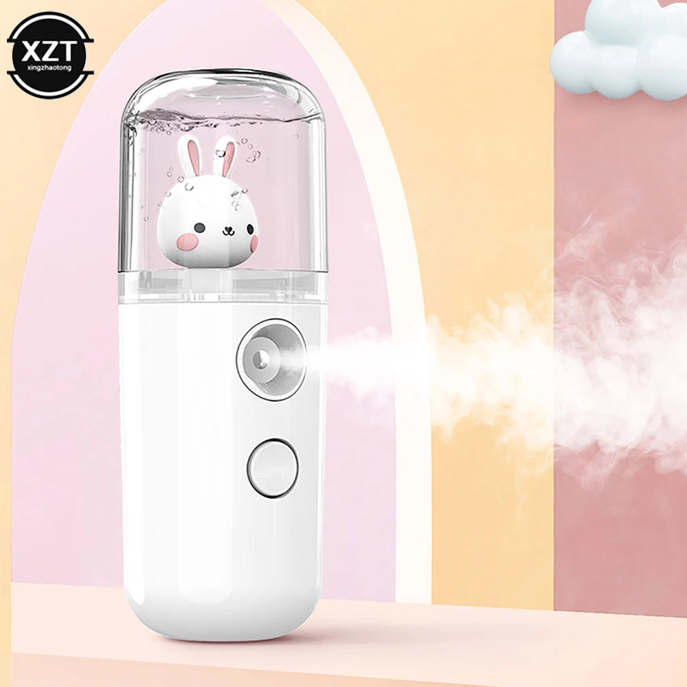 30ml USB Portable Air Humidifier and Purifier, Aromatherapy Essential Oil Diffuser, Compact Hydrator Atomizer