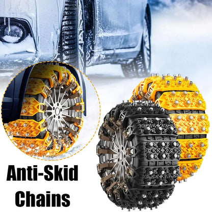 4PCS Car Winter Tire Wheels Snow Chains Snow Tire Anti-skid Chains Wheel Tyre Cable Belt Winter Outdoor Emergency Tools