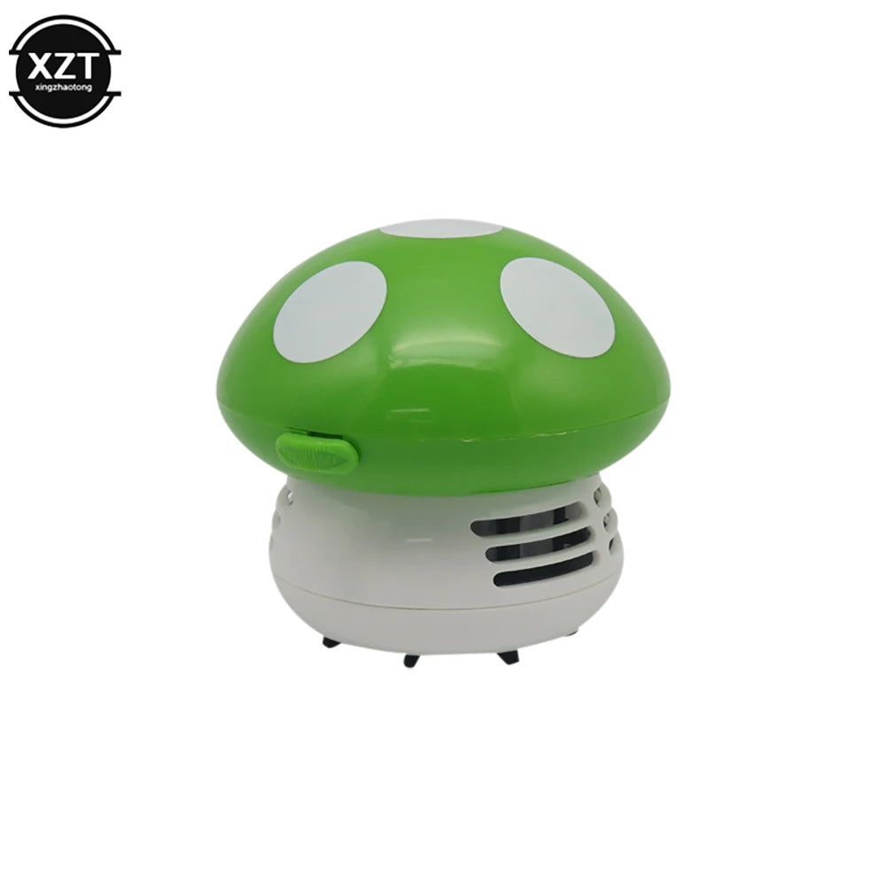 Mini Cute Table Dust Vacuum Cleaner, Mushroom Shaped New Portable Corner Desk Vacuum Cleaner Mini Cute Vacuum Cleaner Dust Sweeper