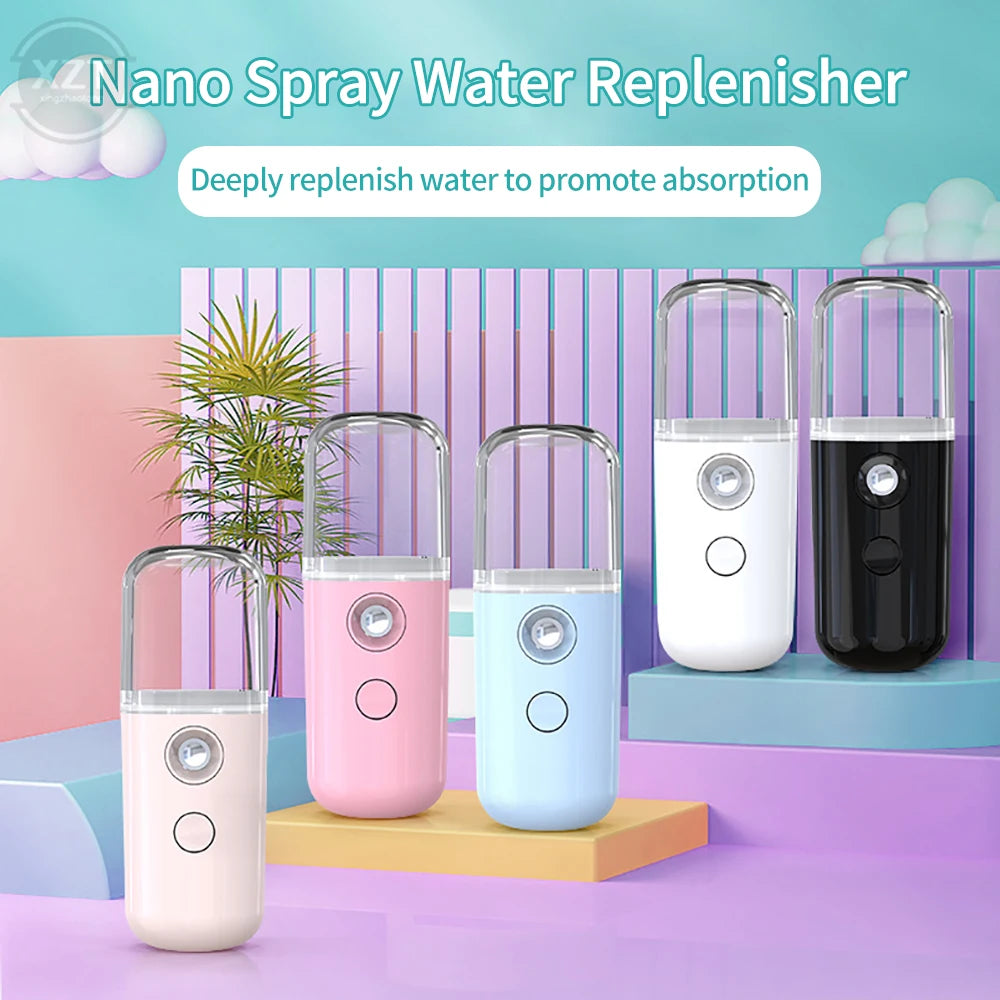 30ml USB Portable Air Humidifier and Purifier, Aromatherapy Essential Oil Diffuser, Compact Hydrator Atomizer