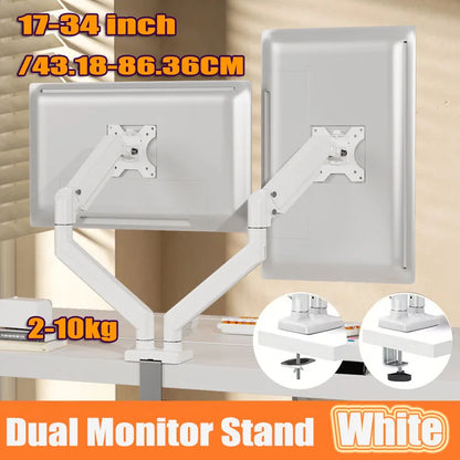 BEISHI 14-34in Dual Monitor Bracket ergonomic adjustable dual screen bracket protect cervical computer heighten shelf load2-10kg