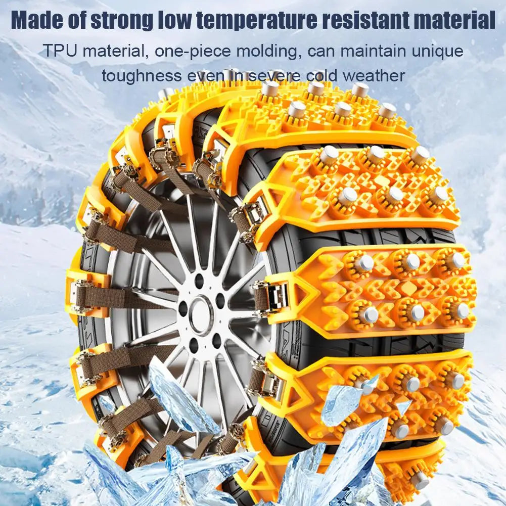 4PCS Car Winter Tire Wheels Snow Chains Snow Tire Anti-skid Chains Wheel Tyre Cable Belt Winter Outdoor Emergency Tools