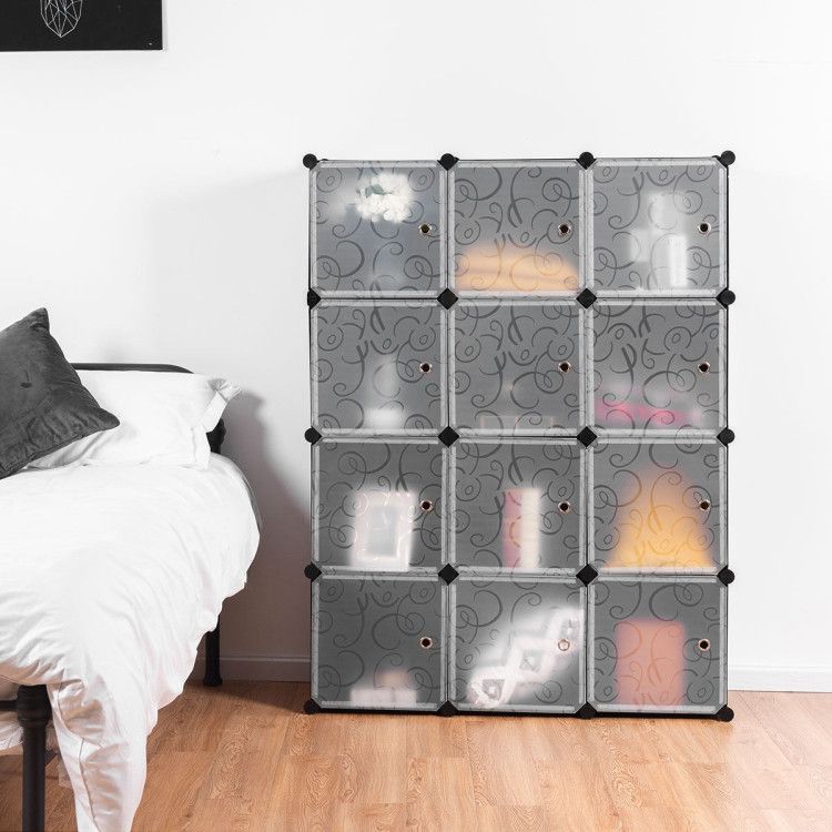 DIY 12 Cube Portable Closet Storage Organizer