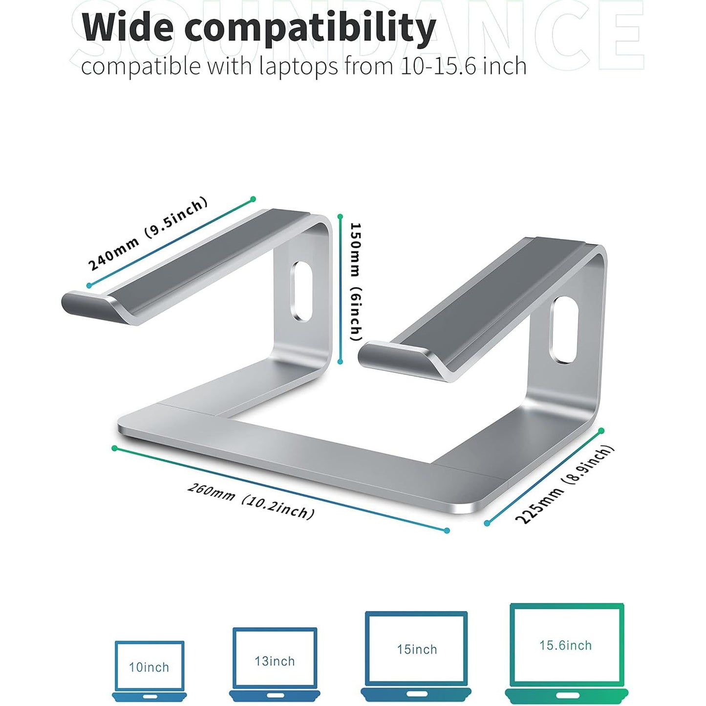 Laptop Stand, Ergonomic Laptops Elevator for Desk