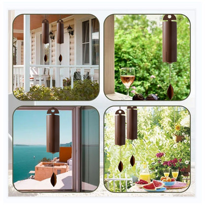 Outdoor Wind Chimes Heroic Windbell Antique Wind Bell, Deep Resonance Serenity Bell, Metal Cylinder Wind Chimes