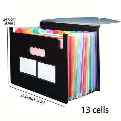 25-Grid Lanyard Flip A4 File Folder: Keep Your Documents Neatly Organized in Style!