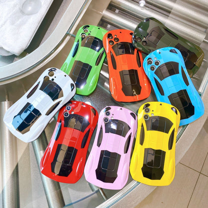 Creative 3D Steric Sport Car Race Car Phone Case, Soft TPU Silicone Rubber Phone Cover