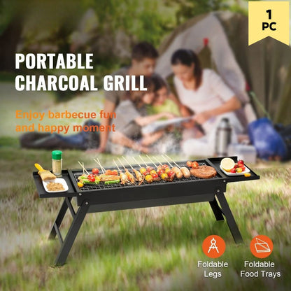 Foldable barbecue grill, charcoal grill, charcoal stove, portable barbecue grill, outdoor grill, camping folding grill grill, portable stainless steel barbecue grill, outdoor picnic barbecue grill