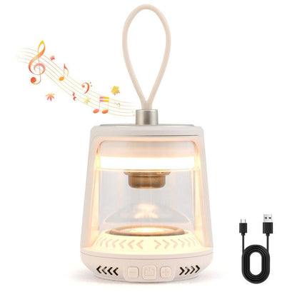 Outdoor Waterproof Camping Lantern Speaker with 3 LED Light Colors