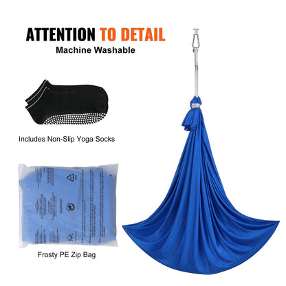 VEVOR Sensory Swing for Kids, 3.1 Yards, Therapy Swing for Children with Special Needs, Cuddle Swing Indoor Outdoor Hammock for Child & Adult with Autism, ADHD, Aspergers, Sensory Integration, Blue