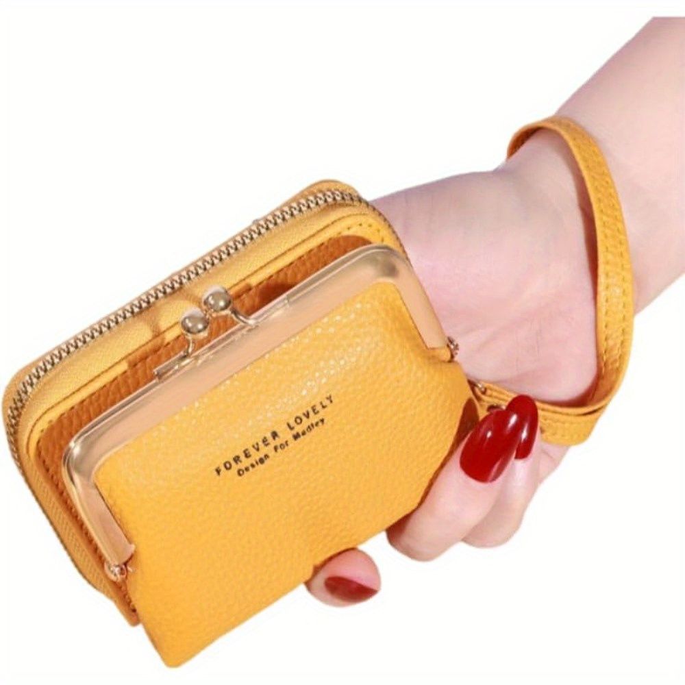 Cute Coin Purse with Coin Purse Card Holder, 9 Slot Card Holders for Women Teens, with Zipper Clasp Can Hold Keychains, Coins, Lipstick, Car Keys, etc., Suitable for Shopping, Travel, Work or Gifts