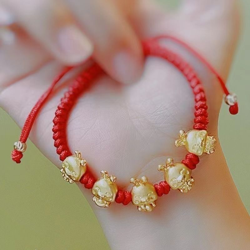 Chinese New Year Five Lucky Rabbit Bracelet Zodiac