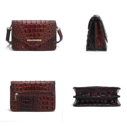 MKF Collection Vanta Saddle Croc-Embossed Shoulder Handbag by Mia K