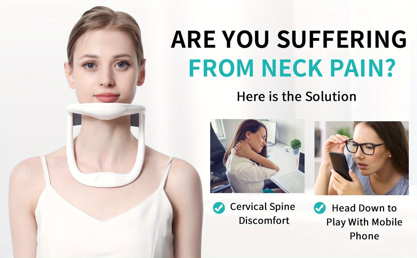 Neck Brace; Cervical Collar Neck Support Brace; Adjustable Anti-Bow Cervical Traction Device For Neck Posture Support Neck Pain Relief; Shoulder And Neck Forward Tilt Support