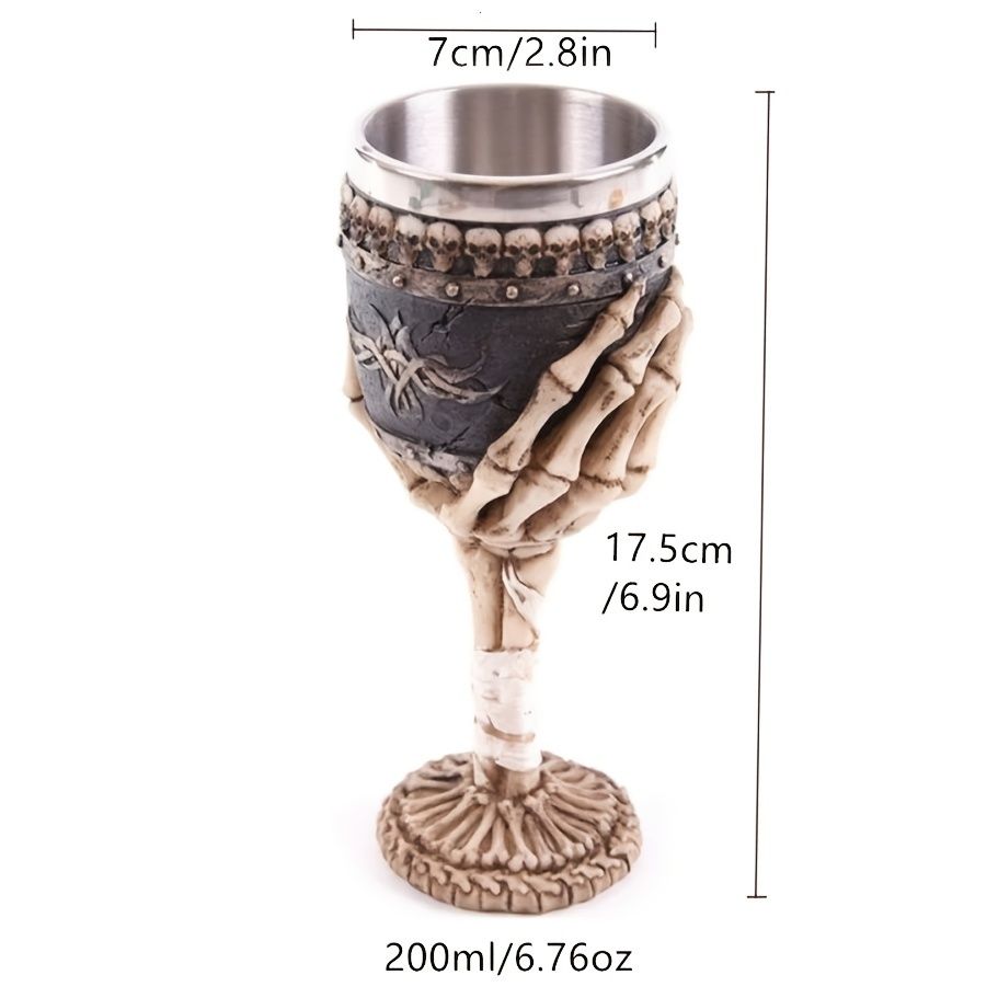 1pc 200ml Ghost Hand Goblet Cocktail Glass