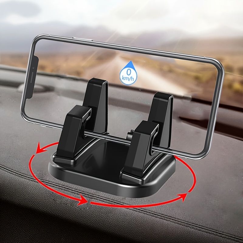 Car Phone Holder 360 Degree Rotation Dashboard Mount Simple Auto Mobile Phone GPS Navigation Stand For Xiaomi Iphone 12 13