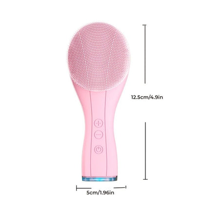 Waterproof Sonic Facial Cleansing Brush - Deeply Cleanses and Massages Skin for a Smooth, Refined Look