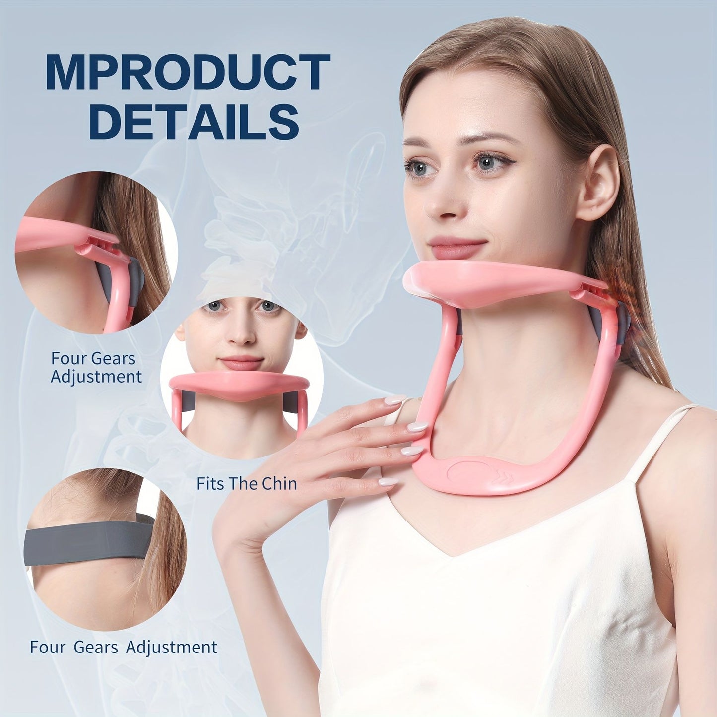 Neck Brace; Cervical Collar Neck Support Brace; Adjustable Anti-Bow Cervical Traction Device For Neck Posture Support Neck Pain Relief; Shoulder And Neck Forward Tilt Support