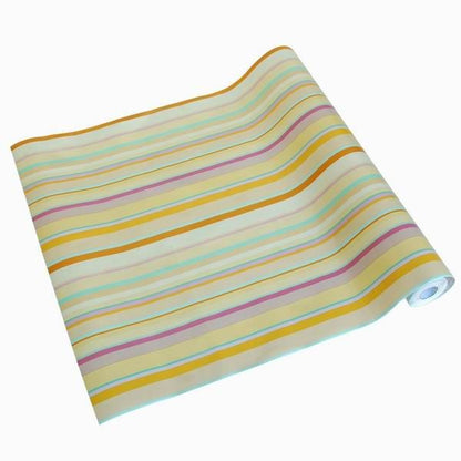 Colorful stripe -3- Self-Adhesive Wallpaper Home Decor(Roll)