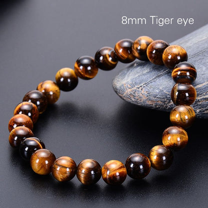 Natural Grade A Yellow Tiger's Eye Yoga Energy Bracelet