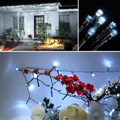 Solar String Lights LED Solar Power Fairy String Light 12M 100 LEDs 8 Lighting Mode Multicolor Waterproof Starry String Lights