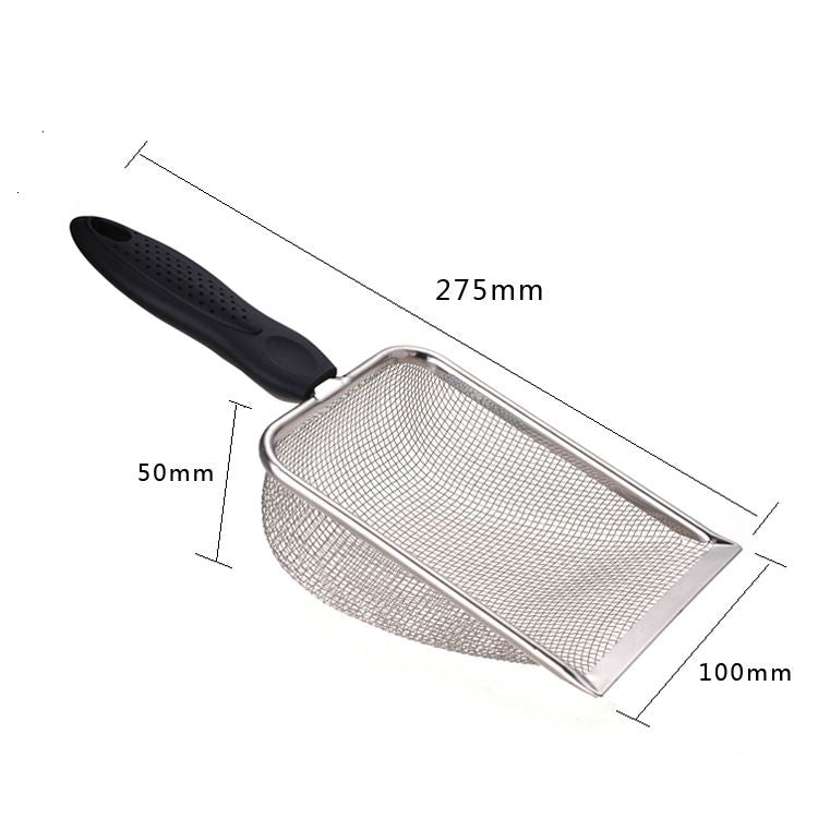 High quality stainless steel mesh shovel food shovel sand cleaning mesh shovel