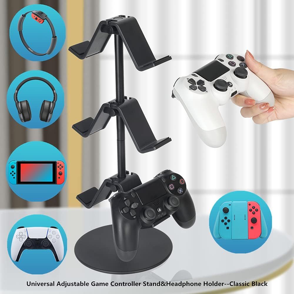 Headphone Stand, Controller Holder & Headset Holder for Desk