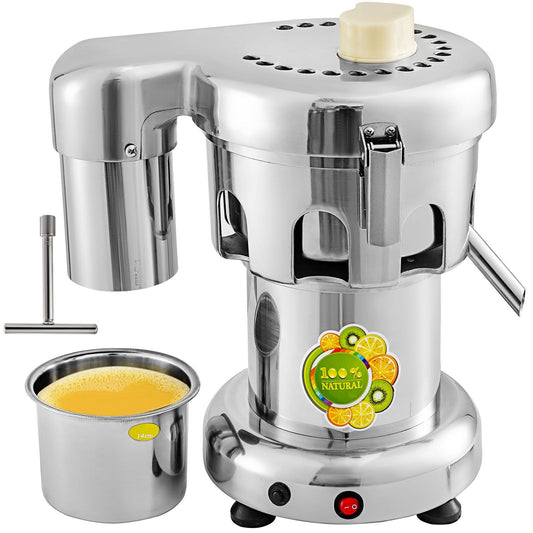 VEVOR Commercial Juice Extractor Heavy Duty Juicer Aluminum Casting and Stainless Steel Constructed Centrifugal Juice Extractor Juicing both Fruit and Vegetable