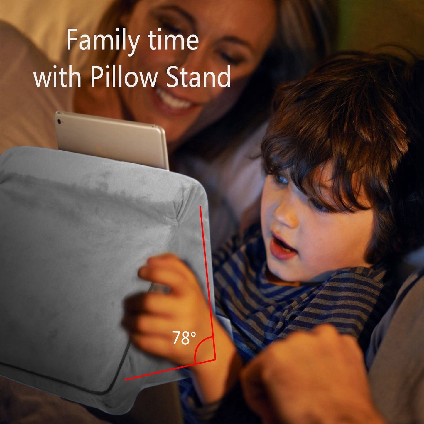 Multi-Angles Soft Tablet Stand Tablet Pillow for iPad Smartphones E-Readers Books Magazines