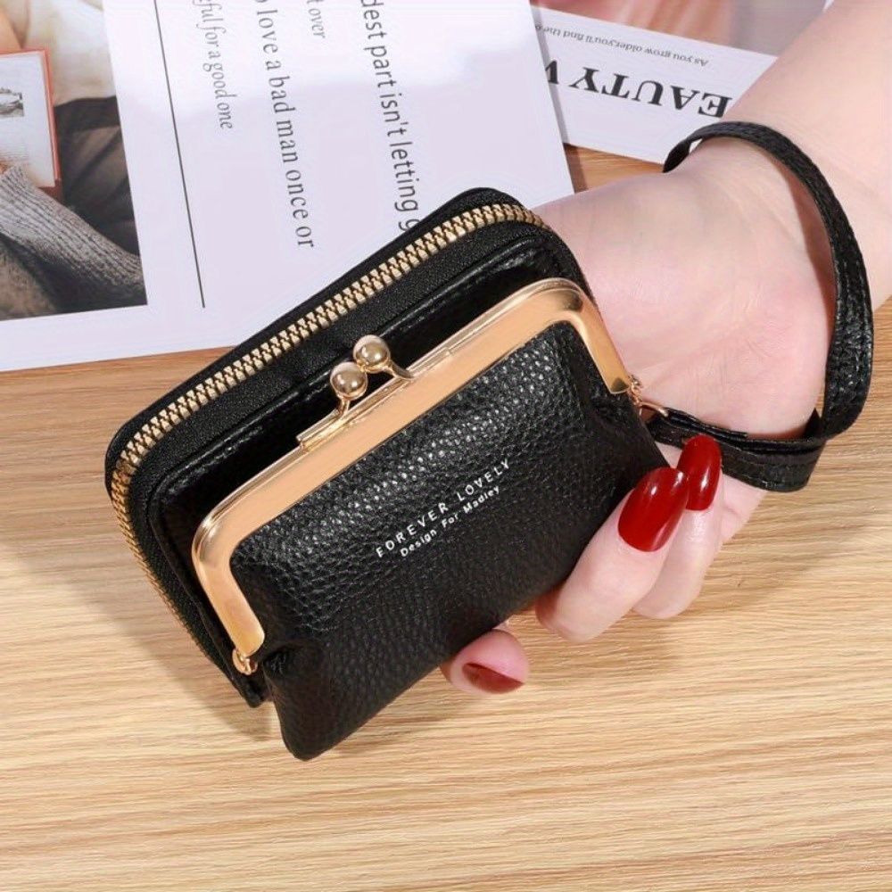 Cute Coin Purse with Coin Purse Card Holder, 9 Slot Card Holders for Women Teens, with Zipper Clasp Can Hold Keychains, Coins, Lipstick, Car Keys, etc., Suitable for Shopping, Travel, Work or Gifts