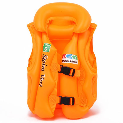 Swim Vest For Kids ; 4-12 Years Old Inflatable Swimming Floaties With Adjustable Safety Buckle & Dual Airbags For Boys Girls; Water Vest For Pool; Beach; Lake & Ocean