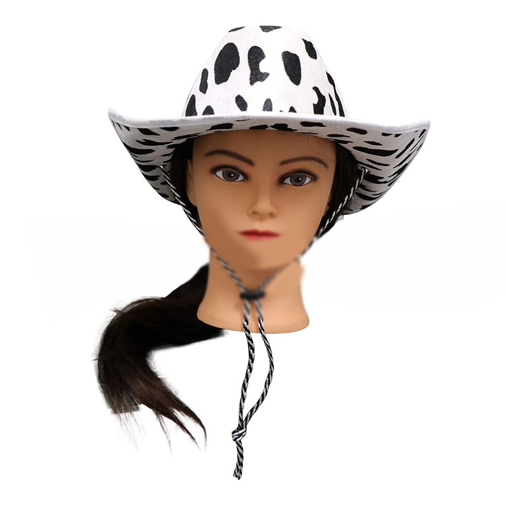 Halloween Hat Cow Print Cowboy Hat For Western Theme