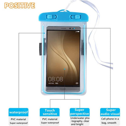 Waterproof Phone Pouch, Universal Waterproof Phone case, Dry Bag Outdoor Beach Bag for iPhone 12 11 8 7 Pro Max SE XR/Samsung Galaxy s21 Note 20/Google Pixel/Moto G7/Oneplus/LG, Samsung (Blue)