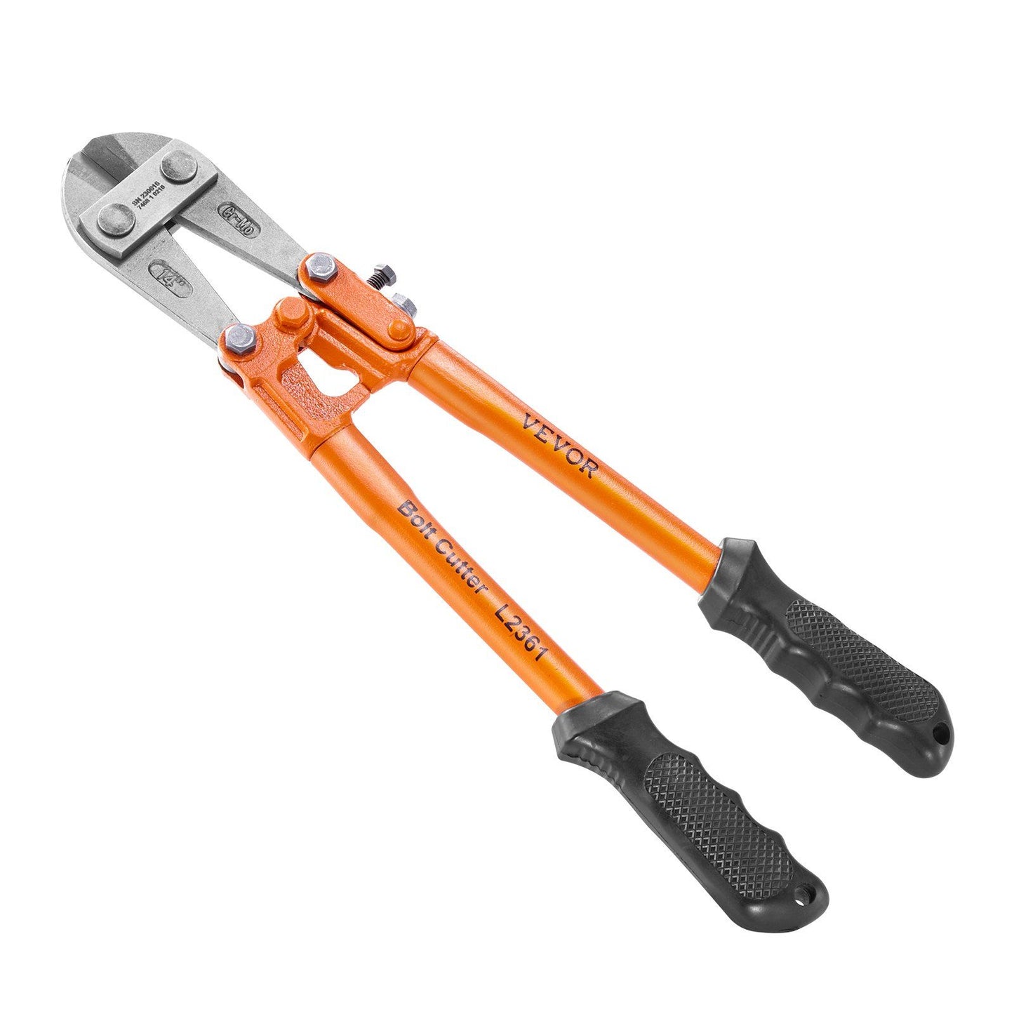 VEVOR Bolt Cutter, 14" Lock Cutter, Bi-Material Handle with Soft Rubber Grip, Chrome Molybdenum Alloy Steel Blade, Heavy Duty Bolt Cutter for Rods, Wires, Bolts, Cables, Rivets, and Chains