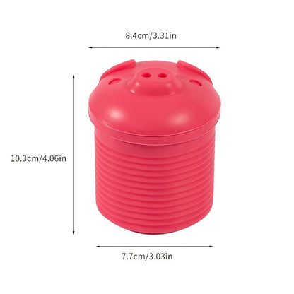 1pc, Cute Pig Silicone Grease Container with Filter Mesh - Perfect for Cooking Oil, Bacon Grease, and More - Kitchen Supplies