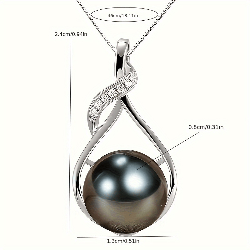 "Gifts for Women Wife-Tahitian-Black-Pearl-Necklace-Gift for  Wife Wedding Birthday Anniversary Jewelry-Mom Girlfriend Her  Mothers Day Gifts for Mom Women Valentines Day Christmas Day Gifts"