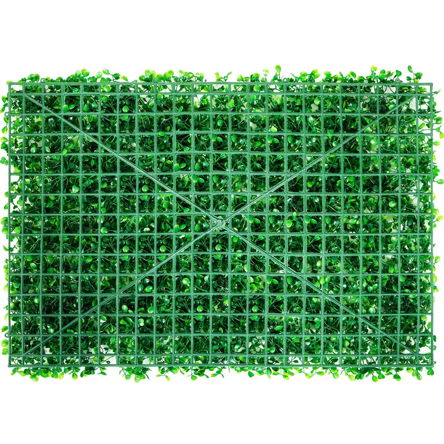 VEVOR Artificial Boxwood Panel UV 4pcs Boxwood Hedge Wall Panels Artificial Grass Backdrop Wall 24X16" 4 cm Green Grass Wall Fake Hedge for Decor Privacy Fence Indoor Outdoor Garden Backyard