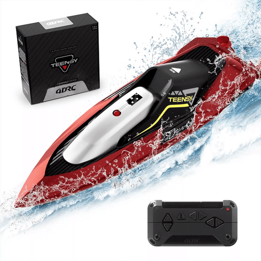 4DRC S5 Fast RC Boat 2.4 GHz 20+ MPH Racing Boats for Pools and Lakes,Remote Control, and  Rechargeable Boat Battery for Adults and Kids