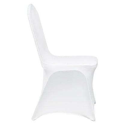 20/30pcs Stretch Spandex Folding Chair Covers, Universal Fitted Chair Cover, Removable Washable Protective Slipcovers, for Wedding, Holiday, Banquet, Party, Celebration, Dining (20PCS White)