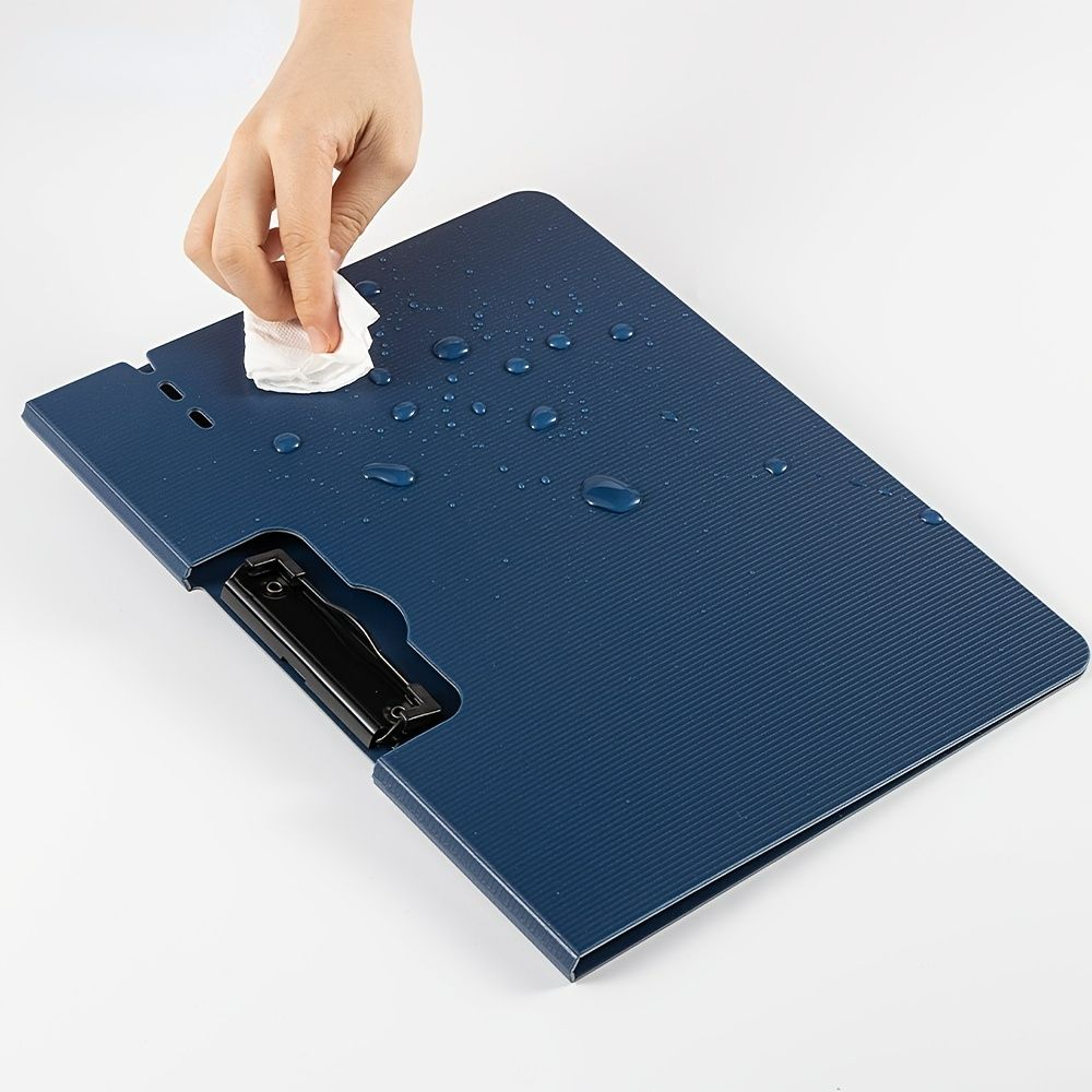 Organize Your Documents with Ease: 1pc TIANSE Clipboard Folder, A4 Size, 100 Sheet Capacity, Waterproof & Portable!