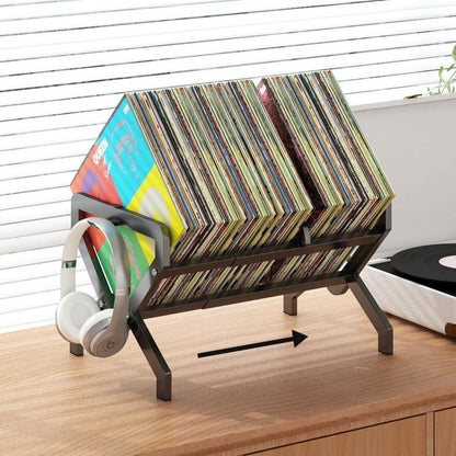 The telescopic record player stand, with an innovative telescopic design