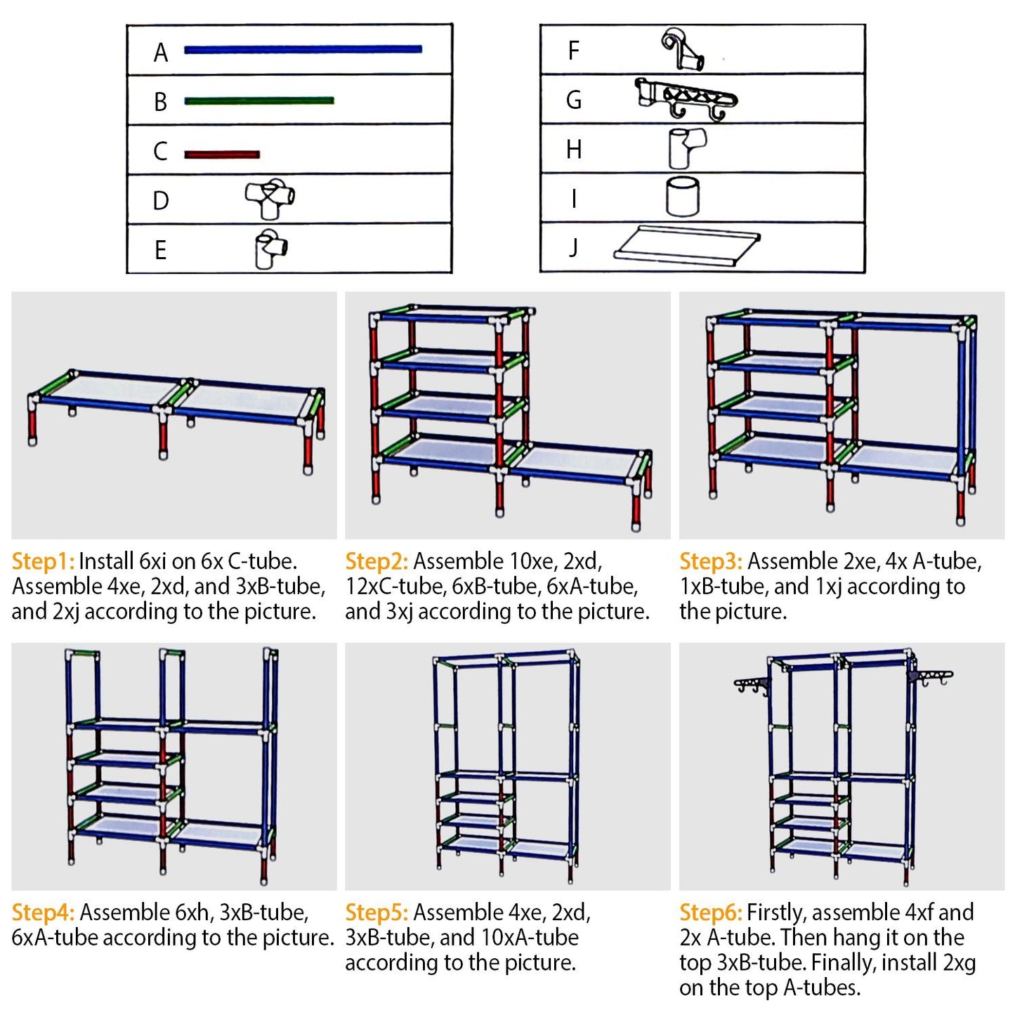 Metal Garment Rack Shoe Clothing Organizer Shelves Freestanding Multifunctional Clothes Wardrobe