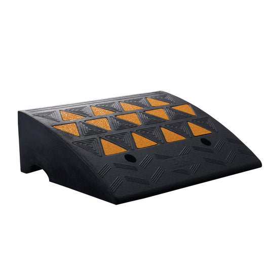 VEVOR Rubber Curb Ramp 6" Rise Height Sidewalk Curb Ramp, 14.6" Width 19.3" Length Driveway Ramp for Curb, 15T Heavy Duty Rubber Ramp for Forklifts, Trucks, Buses, Cars, Wheelchairs, Bikes