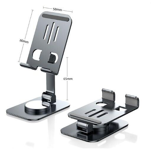 Dual Folding Cell Phone Stand, Fully Adjustable Phone Holder