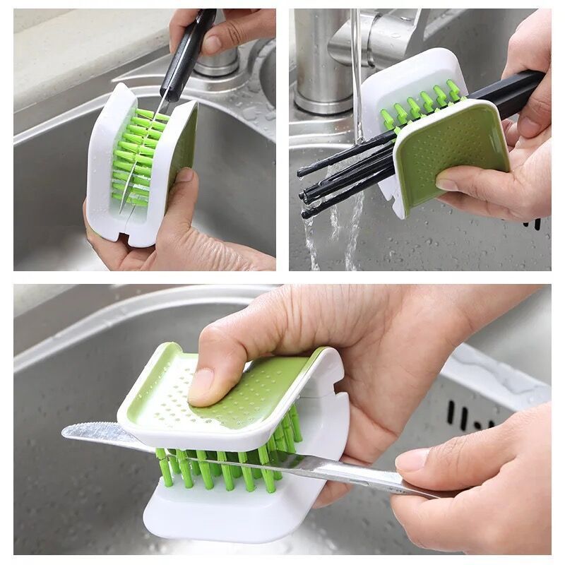 Kitchen Knife and Cutlery Cleaning Brush