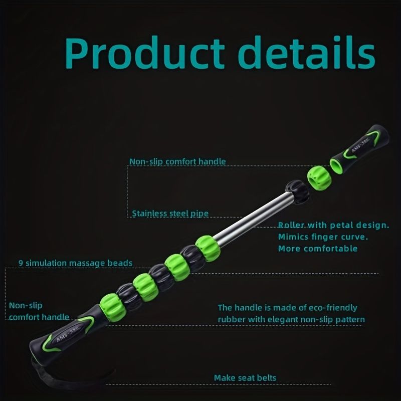 1pc Muscle Fascia Stick Release Muscle Roller Stick, Suitable For Athletes - Reducing Soreness, Tightness And Pain - Ideal Choice For Physical Therapy And Recovery